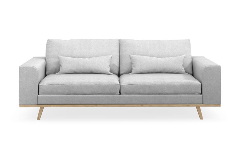 Sofa Haga 3-seter Lin - Lysegrå - Møbler - Sofaer - 3 seter sofa