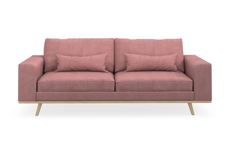 Sofa Haga 3-seter Lin - Lyserød - Møbler - Sofaer - 3 seter sofa