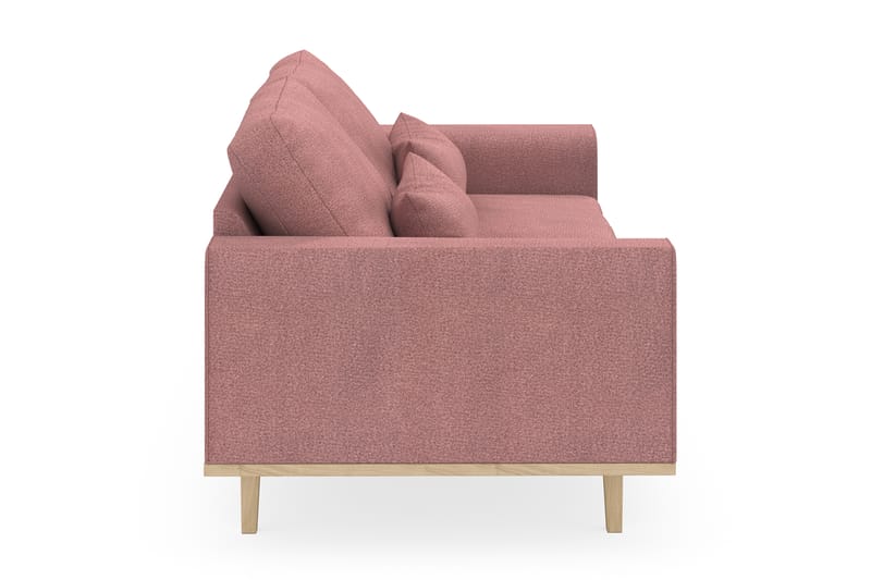 Sofa Haga 3-seter Lin - Lyserød - Møbler - Sofaer - 3 seter sofa