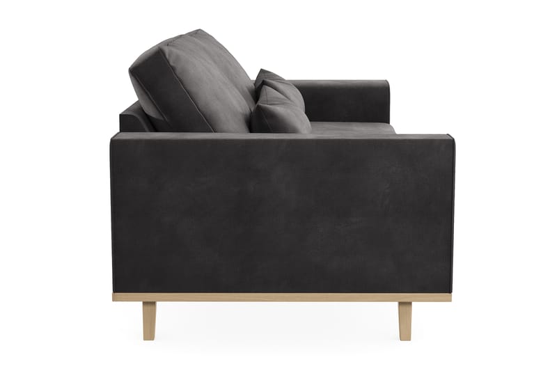 Sofa Haga 3-seter Lin - Mørkegrå - Møbler - Sofaer - 3 seter sofa