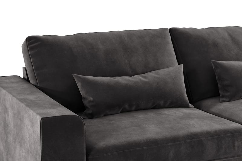 Sofa Haga 3-seter Lin - Mørkegrå - Møbler - Sofaer - 3 seter sofa