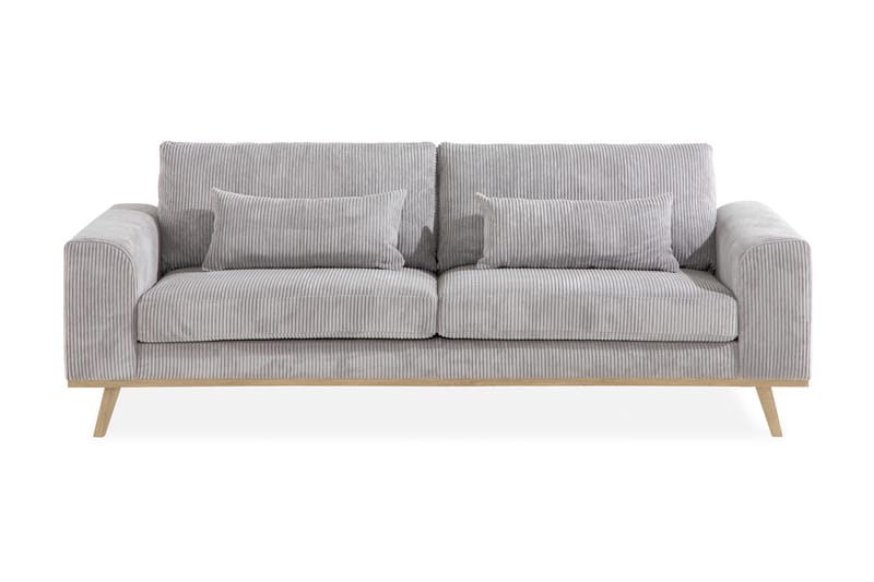 Sofa Haga 3-seter - Lysegrå - Møbler - Sofaer - 3 seter sofa