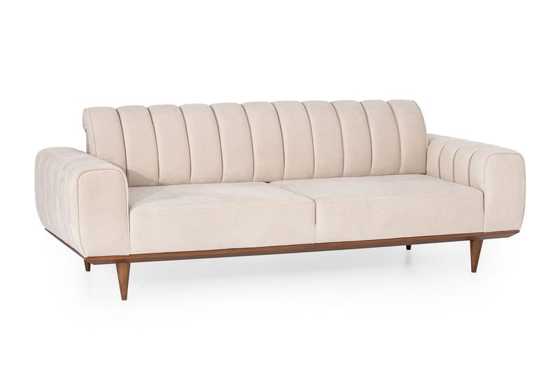 Sofa Ivoire 3-seters - Krem - Møbler - Sofaer - 3 seter sofa