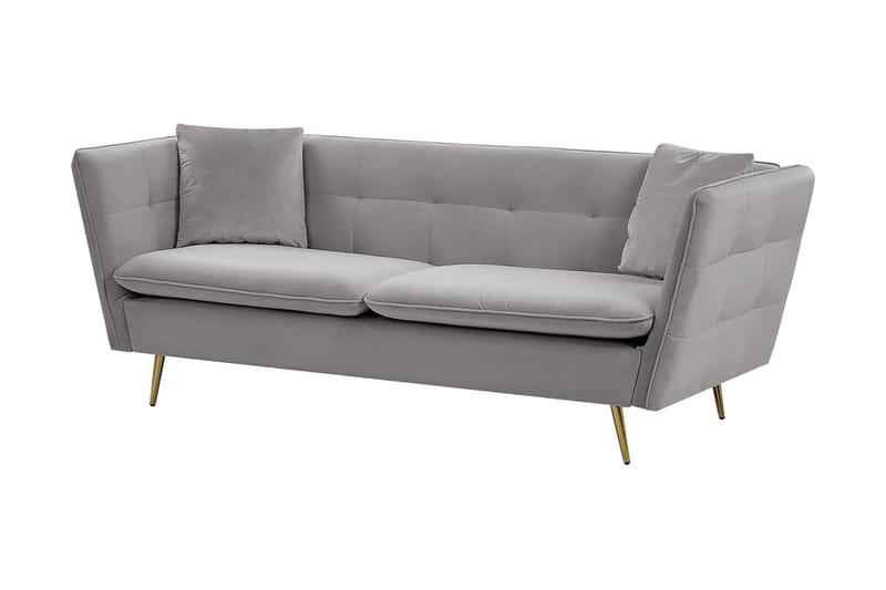 Sofa Lashaunda 3-seter - Grå - Møbler - Sofaer - 3 seter sofa