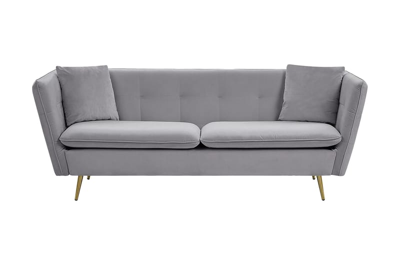 Sofa Lashaunda 3-seter - Grå - Møbler - Sofaer - 3 seter sofa