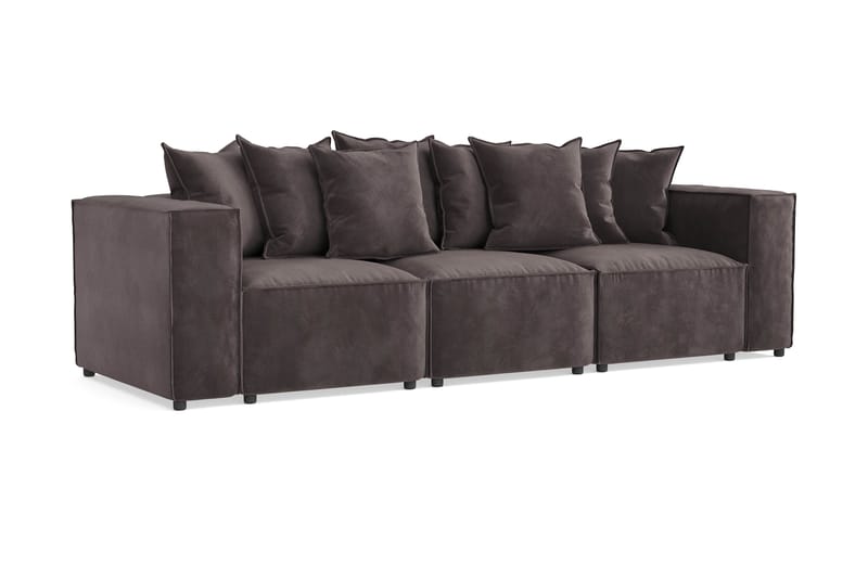 Sofa Narender 3-seters - Grå - Møbler - Sofaer - 3 seter sofa