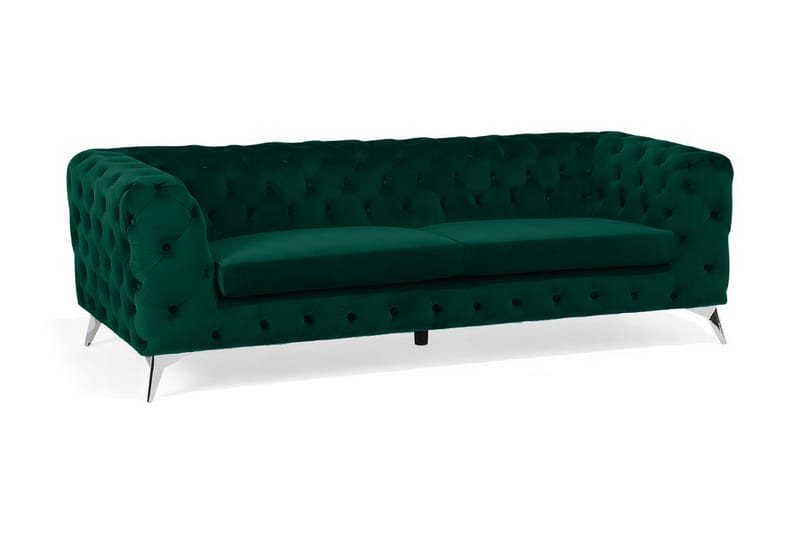 Sofa Sotra - Grønn - Møbler - Sofaer - 3 seter sofa