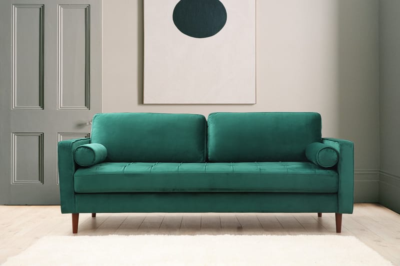 Sofa Puento 3-seters - Grønn - Møbler - Sofaer - 3 seter sofa