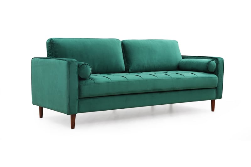 Sofa Puento 3-seters - Grønn - Møbler - Sofaer - 3 seter sofa