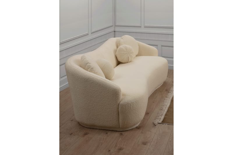 Sofa Penticton 3-seters - Beige|Bouclé - Møbler - Sofaer - 3 seter sofa