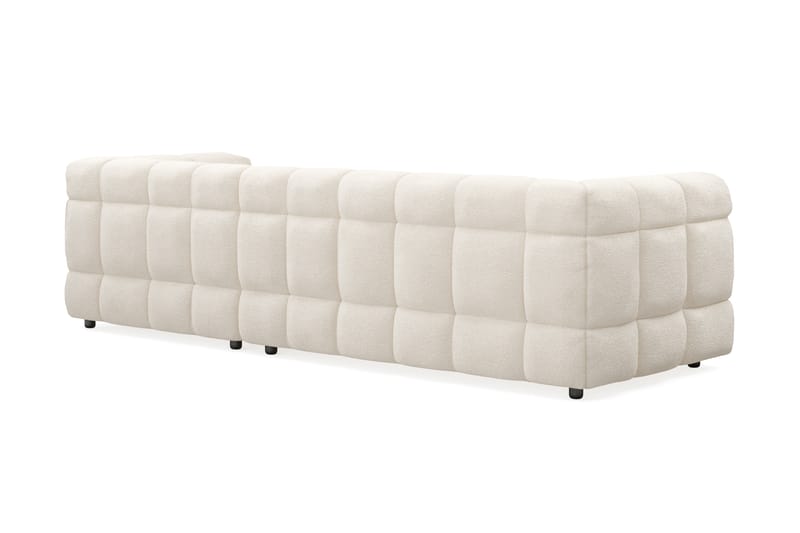 3-seters Sofa Elise med Sjeselong - Beige Teddy - Møbler - Sofaer - Hjørnesofaer