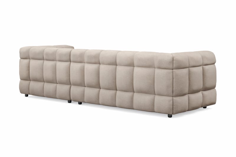 3-seters Sofa Elise med Sjeselong - Beige - Møbler - Sofaer - Hjørnesofaer