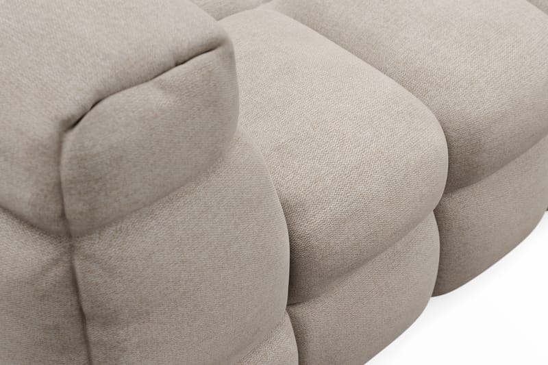 3-seters Sofa Elise med Sjeselong - Beige - Møbler - Sofaer - Hjørnesofaer