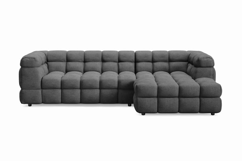 3-seters Sofa Elise med Sjeselong Høyre - Mørkegrå - Møbler - Sofaer - Hjørnesofaer