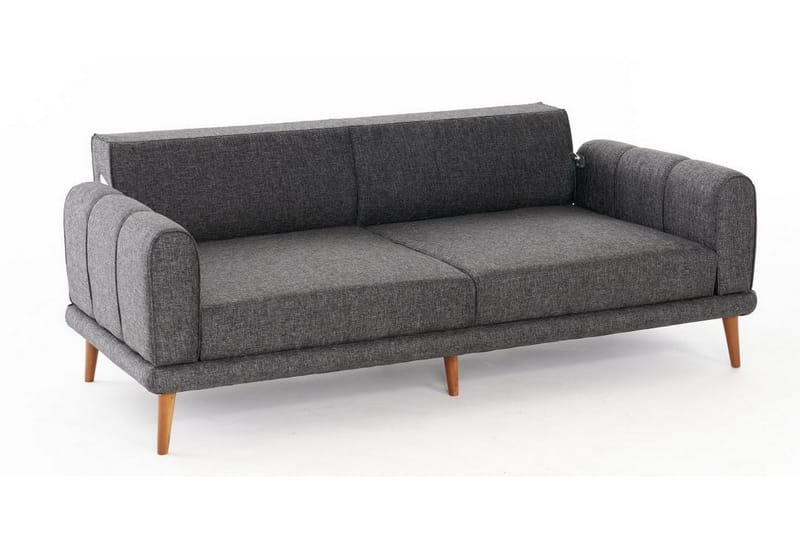 3-seters Sofa Khambalia - Antrasitt - Møbler - Sofaer - 3 seter sofa