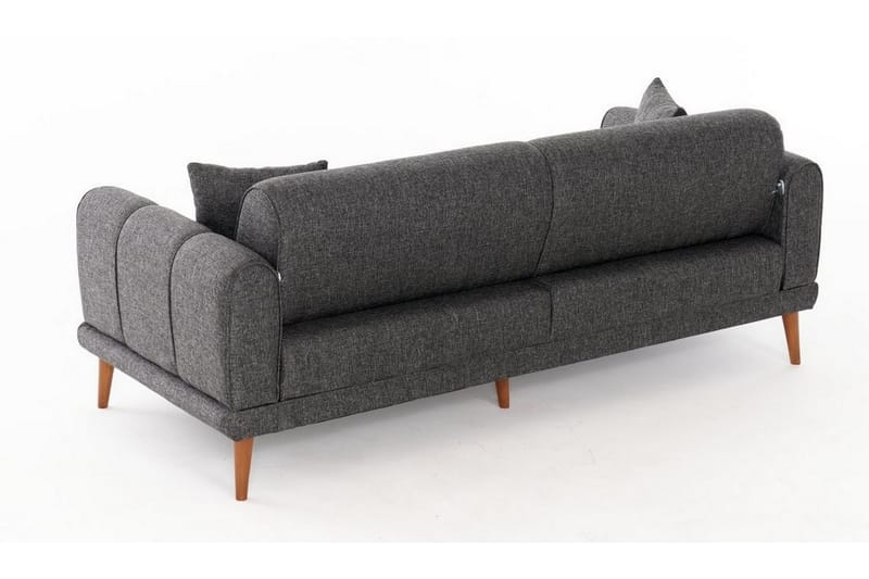 3-seters Sofa Khambalia - Antrasitt - Møbler - Sofaer - 3 seter sofa