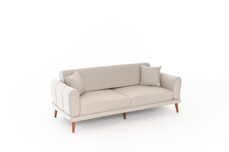 3-seters Sofa Khambalia - Krem - Møbler - Sofaer - 3 seter sofa