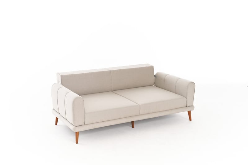 3-seters Sofa Khambalia - Krem - Møbler - Sofaer - 3 seter sofa