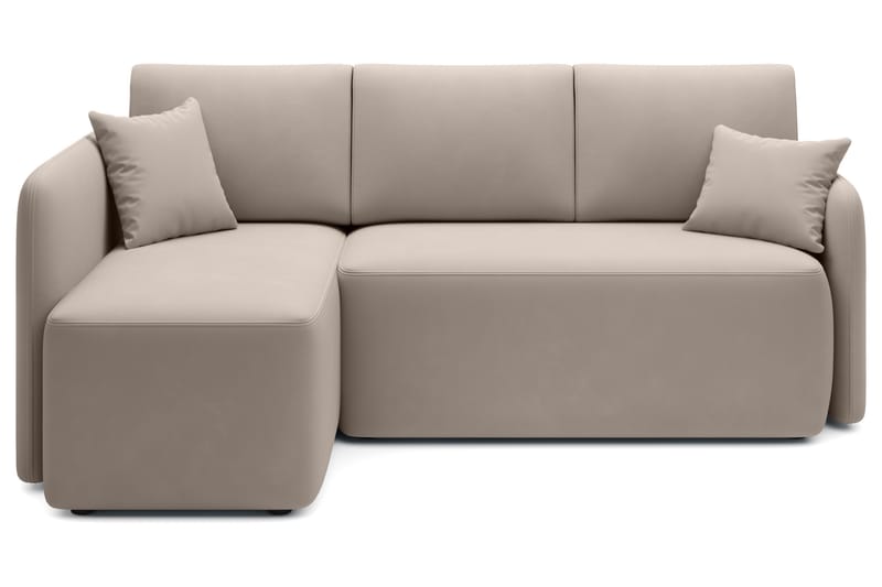 3-seters Sofa med Divan Hadson - Beige - Møbler - Sofaer - Sofaer med sjeselong - 3 seters sofa med divan