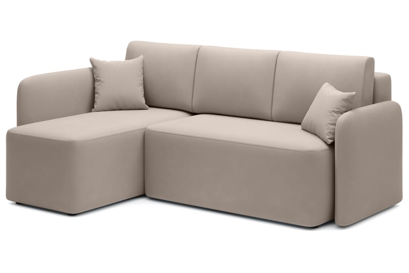 3-seters Sofa med Divan Hadson - Beige - Møbler - Sofaer - Sofaer med sjeselong - 3 seters sofa med divan