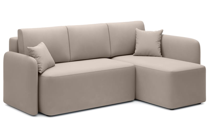 3-seters Sofa med Divan Hadson - Beige - Møbler - Sofaer - Sofaer med sjeselong - 3 seters sofa med divan