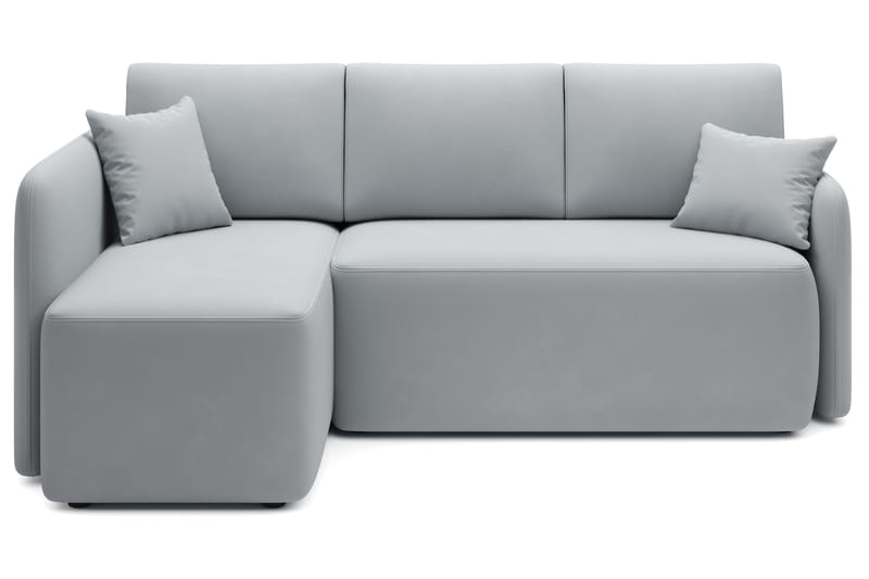 3-seters Sofa med Divan Hadson - Grå - Møbler - Sofaer - Sofaer med sjeselong - 3 seters sofa med divan