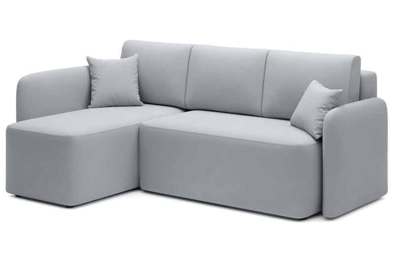 3-seters Sofa med Divan Hadson - Grå - Møbler - Sofaer - Sofaer med sjeselong - 3 seters sofa med divan