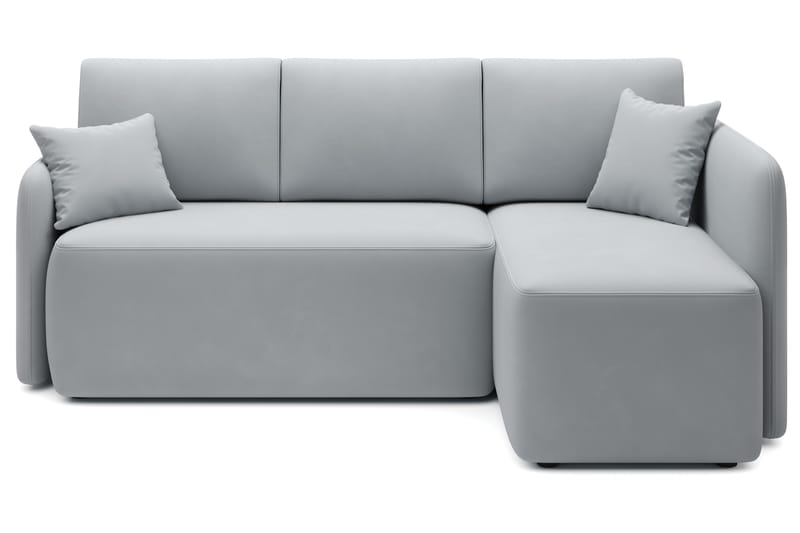 3-seters Sofa med Divan Hadson - Grå - Møbler - Sofaer - Sofaer med sjeselong - 3 seters sofa med divan