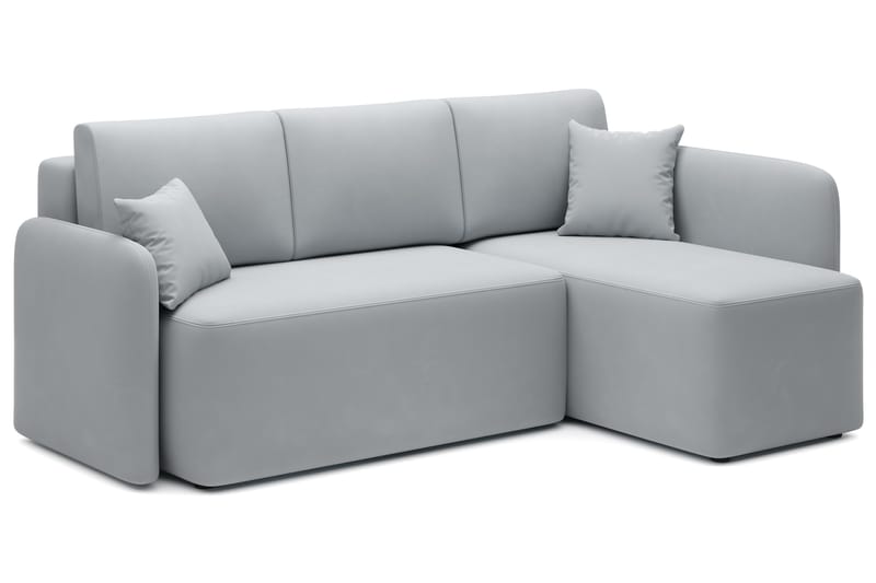 3-seters Sofa med Divan Hadson - Grå - Møbler - Sofaer - Sofaer med sjeselong - 3 seters sofa med divan