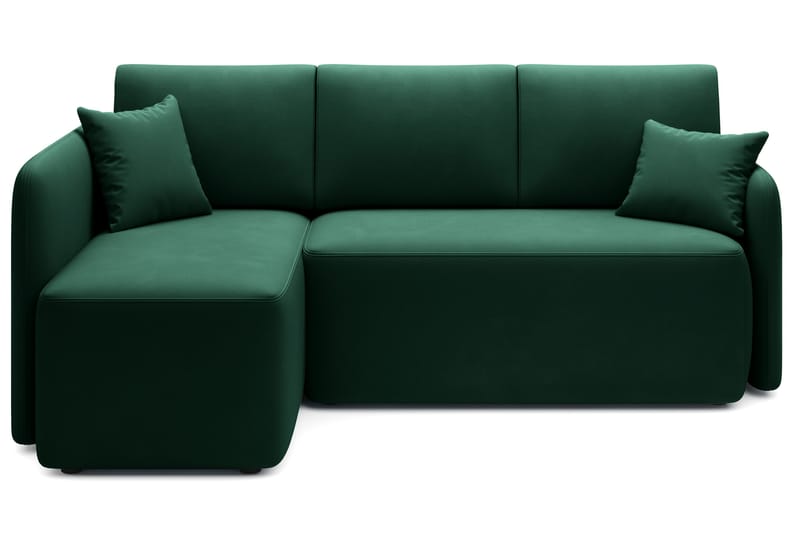 3-seters Sofa med Divan Hadson - Grønn - Møbler - Sofaer - Sofaer med sjeselong - 3 seters sofa med divan