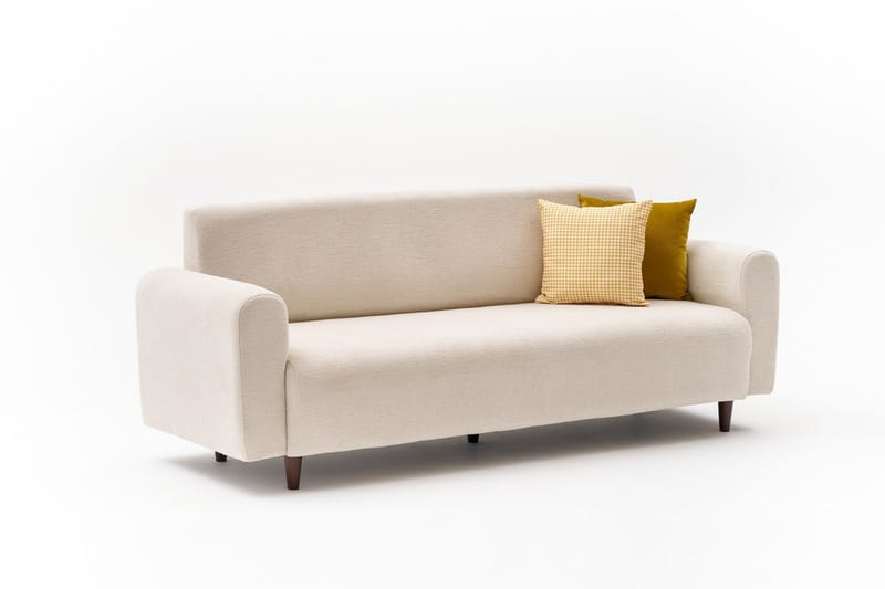 3-seters Sofa Noya - Krem - Møbler - Sofaer - 3 seter sofa