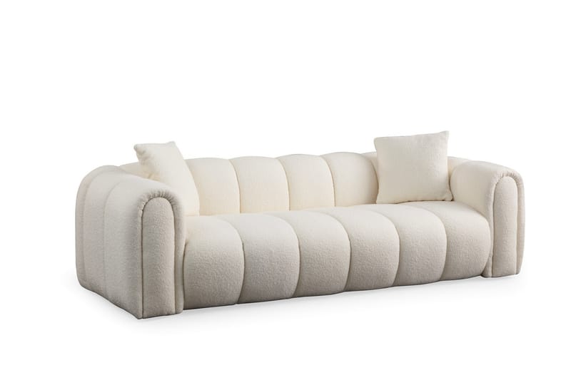 3-seters Sofa Tandinas - Hvit - Møbler - Sofaer - 3 seter sofa