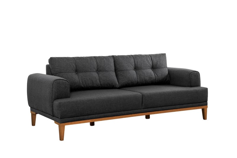 3-seters Sofa Vinadi - Antrasitt - Møbler - Sofaer - 3 seter sofa