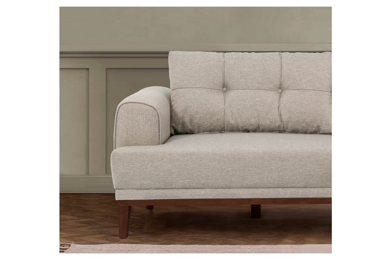 3-seters Sofa Vinadi - Krem - Møbler - Sofaer - 3 seter sofa