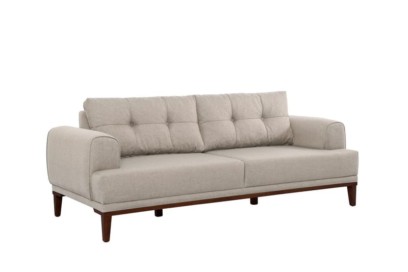 3-seters Sofa Vinadi - Krem - Møbler - Sofaer - 3 seter sofa