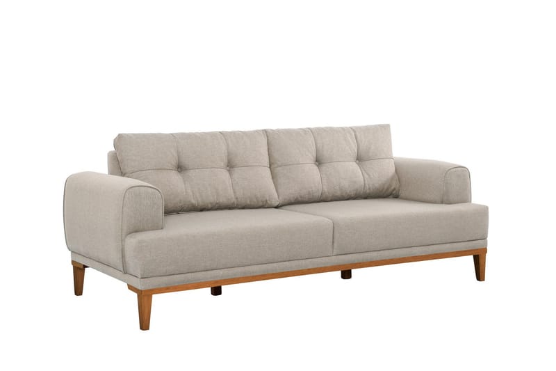 3-seters Sofa Vinadi - Krem - Møbler - Sofaer - 3 seter sofa