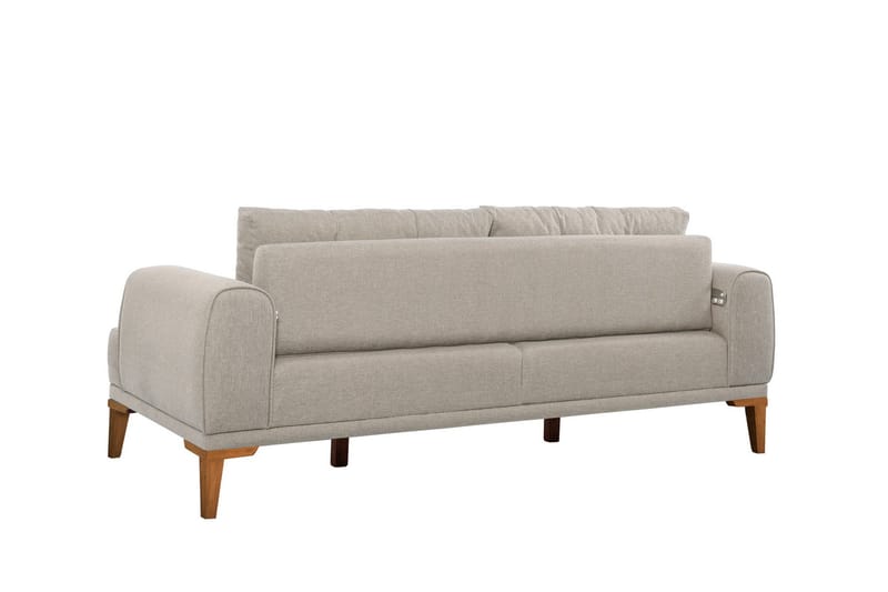 3-seters Sofa Vinadi - Krem - Møbler - Sofaer - 3 seter sofa