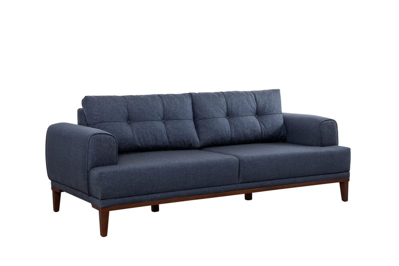 3-seters Sofa Vinadi - Mørkeblå - Møbler - Sofaer - 3 seter sofa