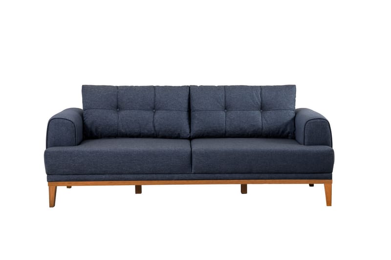 3-seters Sofa Vinadi - Mørkeblå - Møbler - Sofaer - 3 seter sofa