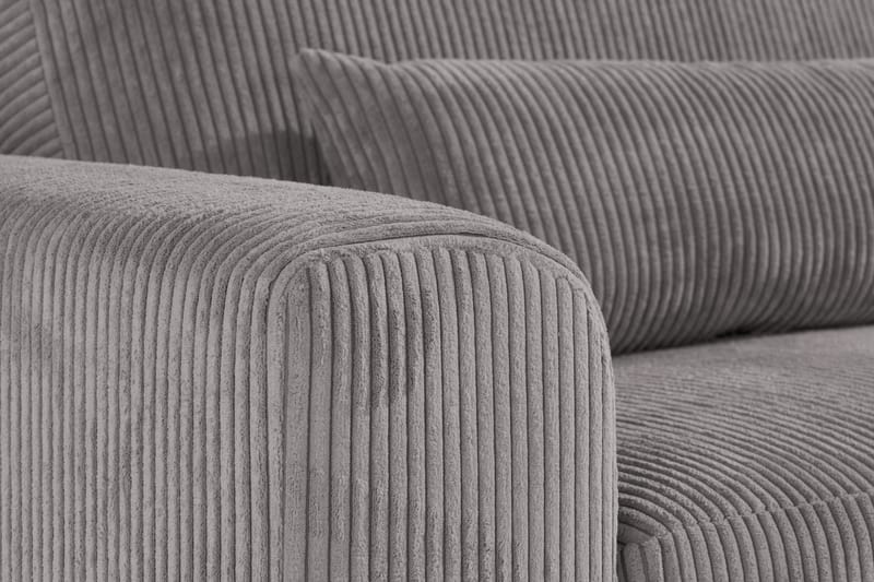 4-seter Sofa Haga Cordfløyel - Grå - Møbler - Sofaer - 4 seter sofa