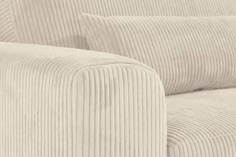 4-seters Cordfløyelsofa Haga - Beige - Møbler - Sofaer - 4 seter sofa