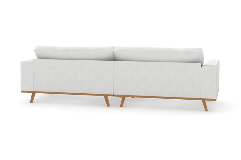 4-seters Sofa Haga - Hvit/Eik - Møbler - Sofaer - 4 seter sofa