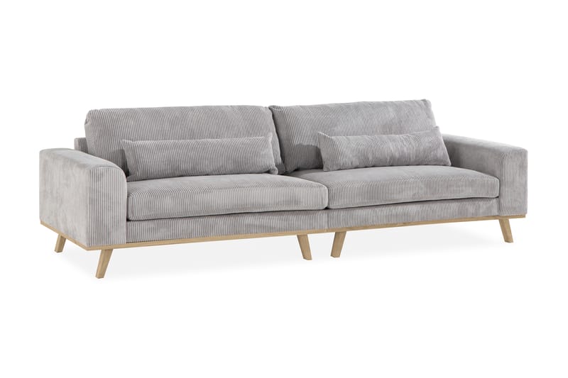 Sofa Haga 4-seter - Lysegrå - Møbler - Sofaer - 4 seter sofa