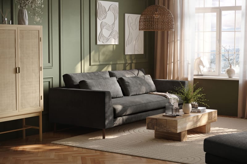 4-seters Sofa Florenz - Grå - Møbler - Sofaer - 4 seter sofa