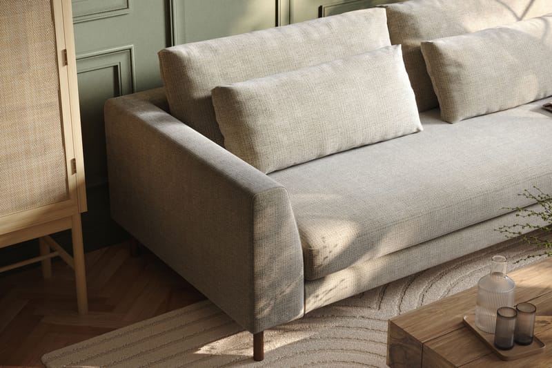 4-seters Sofa Florenz - Grå/Beige - Møbler - Sofaer - 4 seter sofa