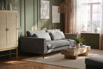 4-seters Sofa Florenz Hel pute - Lysegrå - Møbler - Sofaer - 4 seter sofa