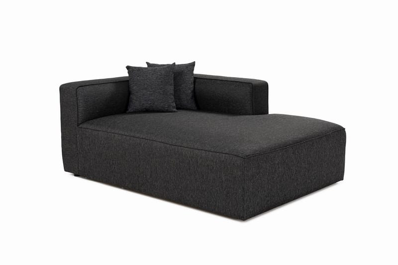 4-seters Sofa med Divan Abbas - Antrasitt - Møbler - Sofaer - Sofaer med sjeselong - 4 seters sofa med divan