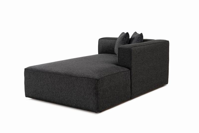 4-seters Sofa med Divan Abbas - Antrasitt - Møbler - Sofaer - Sofaer med sjeselong - 4 seters sofa med divan