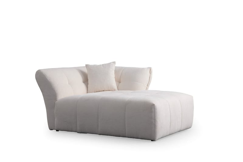 4-seters Sofa med Divan Azzo - Hvit - Møbler - Sofaer - Sofaer med sjeselong - 4 seters sofa med divan