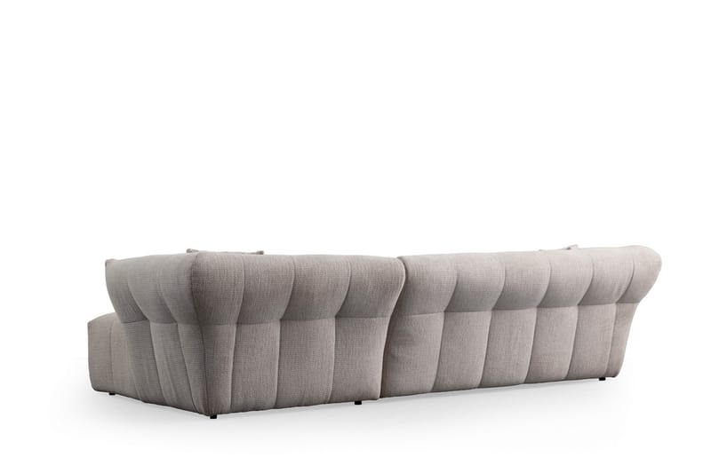 4-seters Sofa med Divan Azzo - Hvit - Møbler - Sofaer - Sofaer med sjeselong - 4 seters sofa med divan